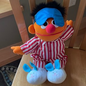 Tyco Vtg Sing & Snore Ernie 1996 Plush‎ Singing Toy Collectible Sesame Street